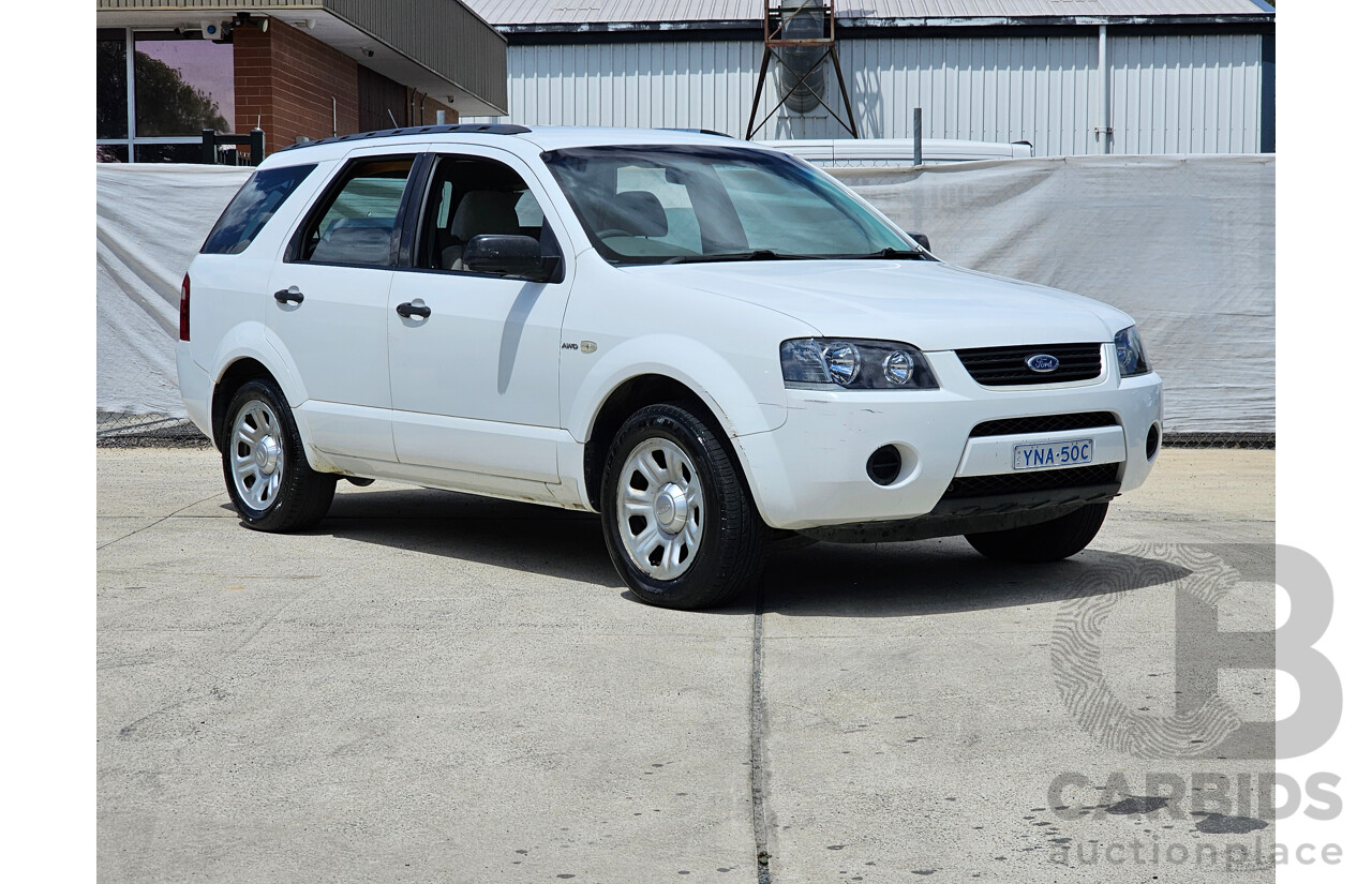 6/2007 Ford Territory TX (4x4) SY 4d Wagon White 4.0L