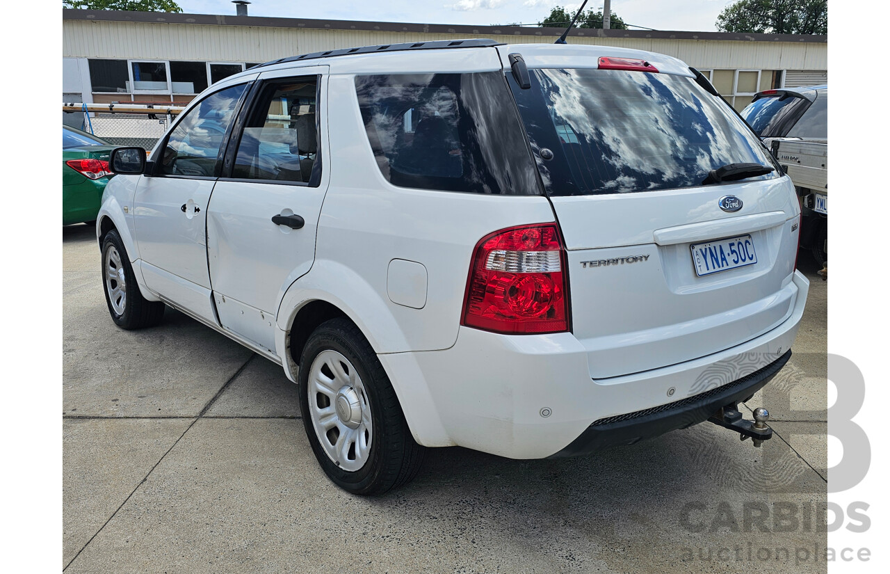 6/2007 Ford Territory TX (4x4) SY 4d Wagon White 4.0L