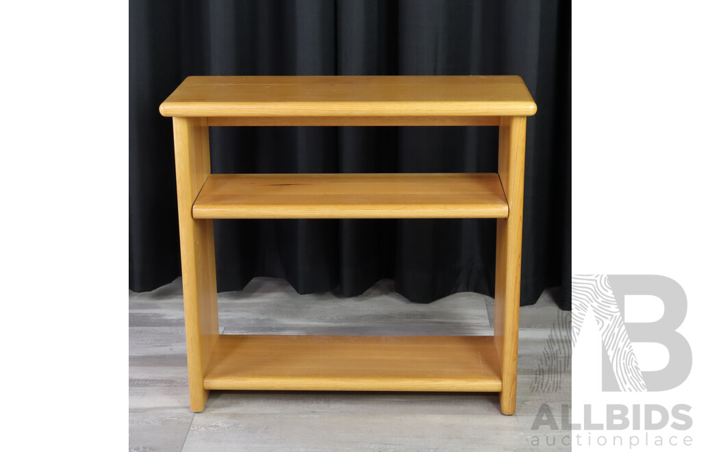 Tasmanian Oak Open Bookcase