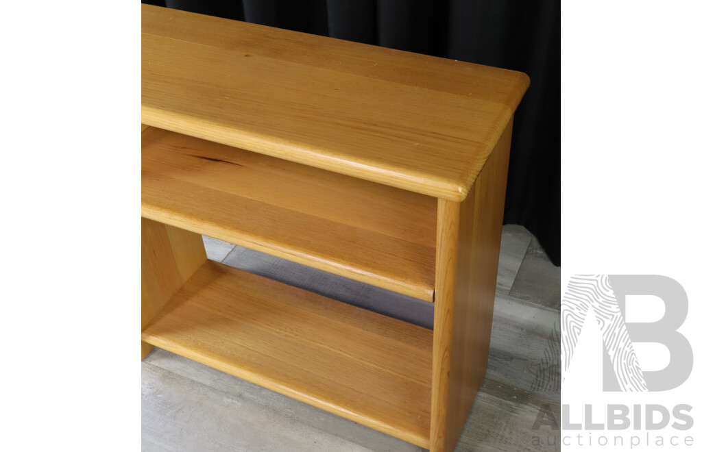 Tasmanian Oak Open Bookcase