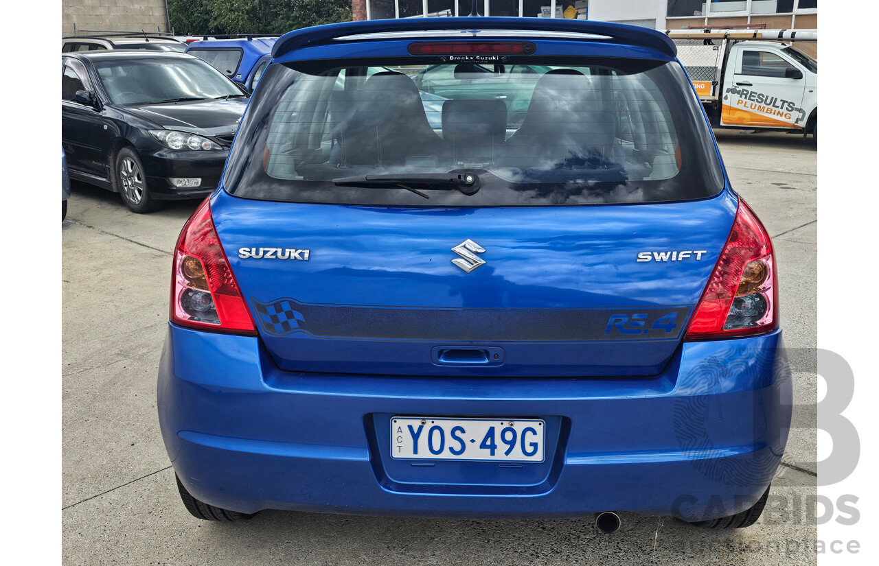 10/2010 Suzuki Swift RE.4 EZ MY07 UPDATE 5d Hatchback Blue 1.5L