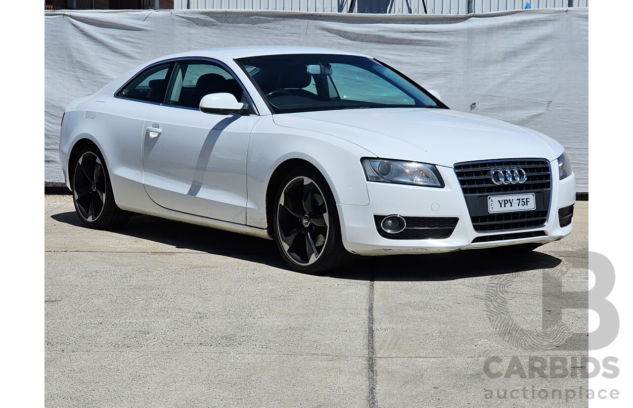 6/2010 Audi A5 2.0 TFSI 8T 2d Coupe White 2.0L