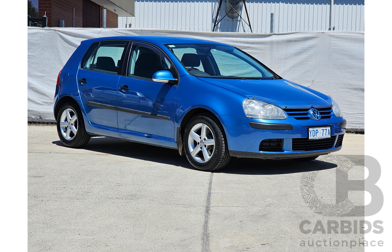 12/2004 Volkswagen Golf 1.6 Trendline 1K 5d Hatchback Blue 1.6L