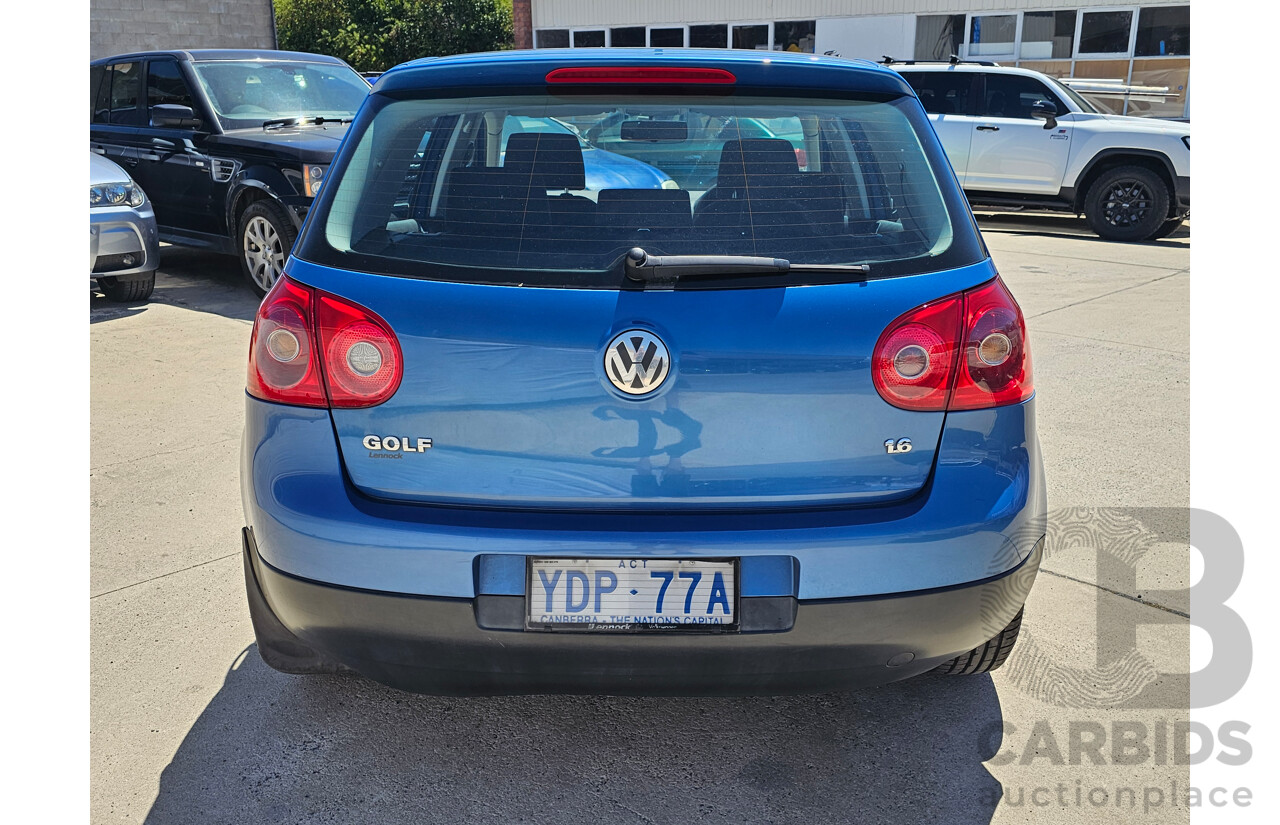 12/2004 Volkswagen Golf 1.6 Trendline 1K 5d Hatchback Blue 1.6L