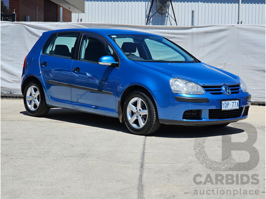 12/2004 Volkswagen Golf 1.6 Trendline 1K 5d Hatchback Blue 1.6L