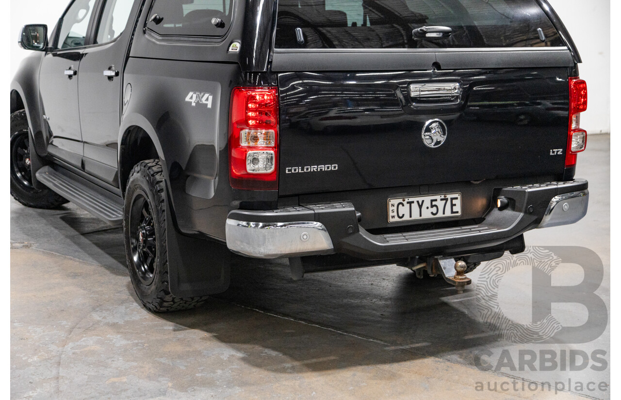 7/2014 Holden Colorado LTZ (4x4) RG MY14 4d Dual Cab Black Sapphire Metallic Turbo Diesel 2.8L