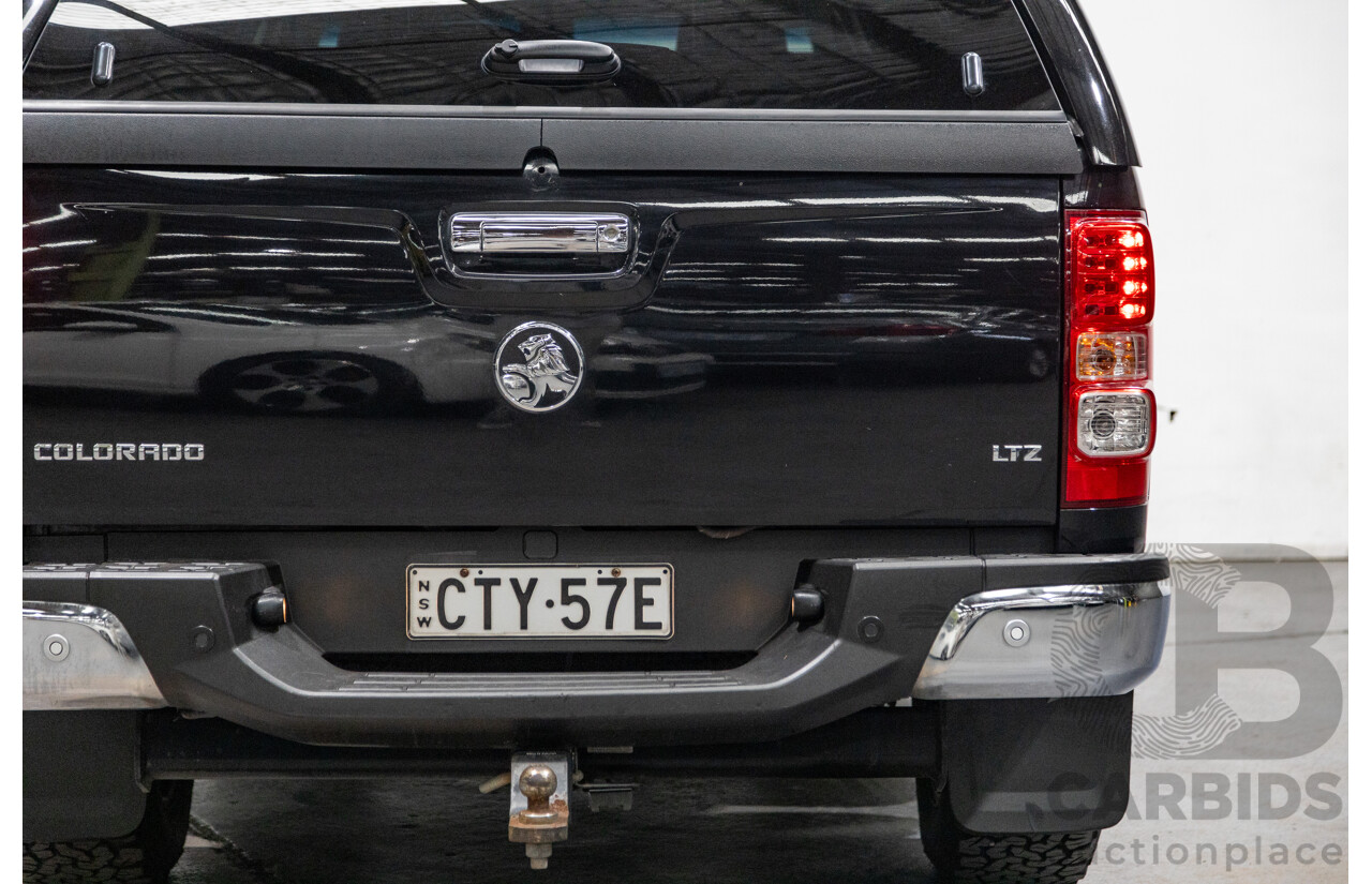 7/2014 Holden Colorado LTZ (4x4) RG MY14 4d Dual Cab Black Sapphire Metallic Turbo Diesel 2.8L