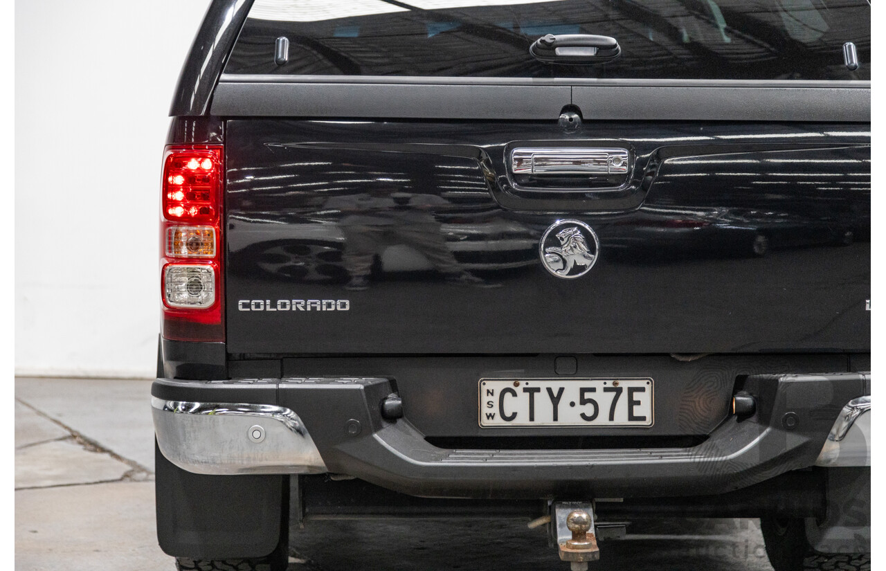 7/2014 Holden Colorado LTZ (4x4) RG MY14 4d Dual Cab Black Sapphire Metallic Turbo Diesel 2.8L