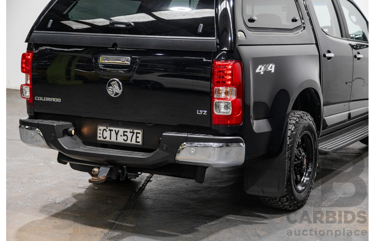 7/2014 Holden Colorado LTZ (4x4) RG MY14 4d Dual Cab Black Sapphire Metallic Turbo Diesel 2.8L