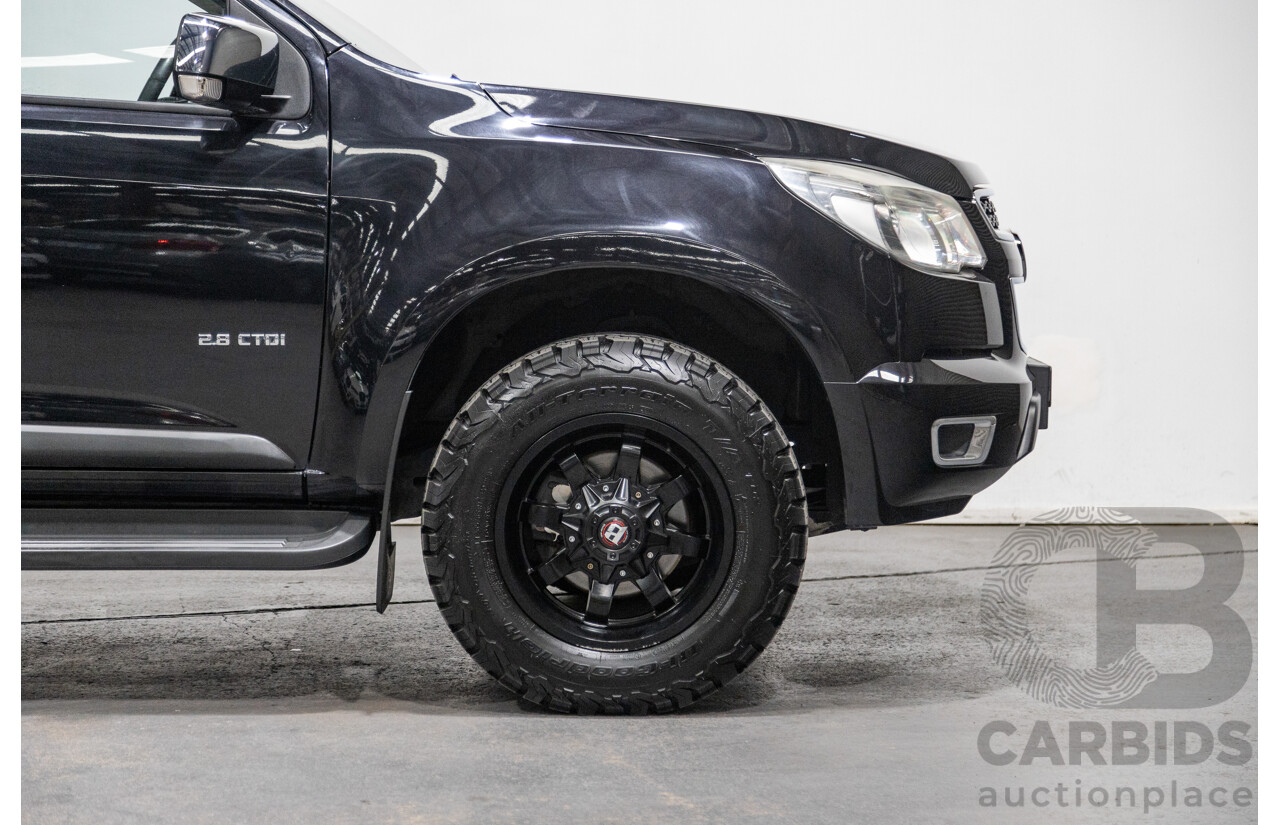 7/2014 Holden Colorado LTZ (4x4) RG MY14 4d Dual Cab Black Sapphire Metallic Turbo Diesel 2.8L