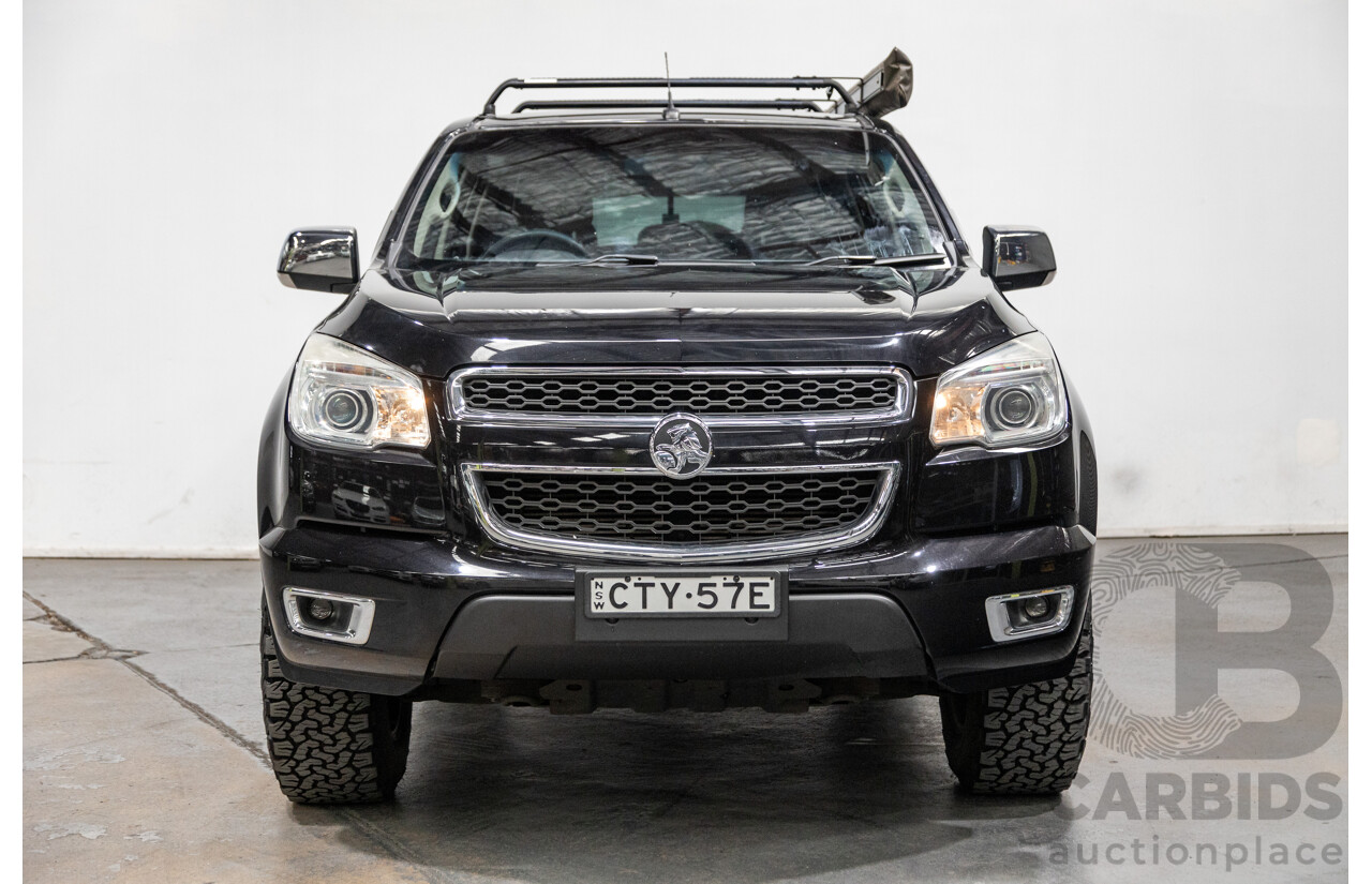 7/2014 Holden Colorado LTZ (4x4) RG MY14 4d Dual Cab Black Sapphire Metallic Turbo Diesel 2.8L