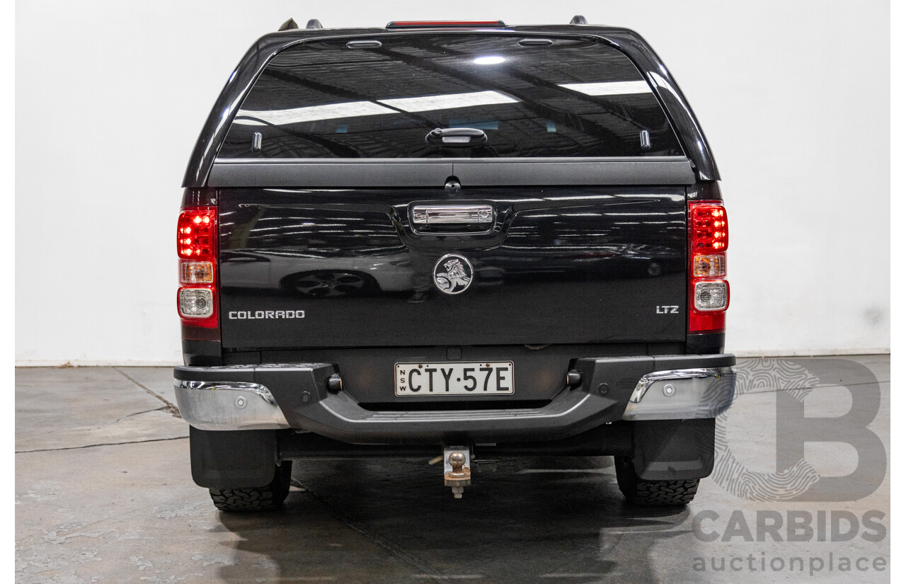 7/2014 Holden Colorado LTZ (4x4) RG MY14 4d Dual Cab Black Sapphire Metallic Turbo Diesel 2.8L