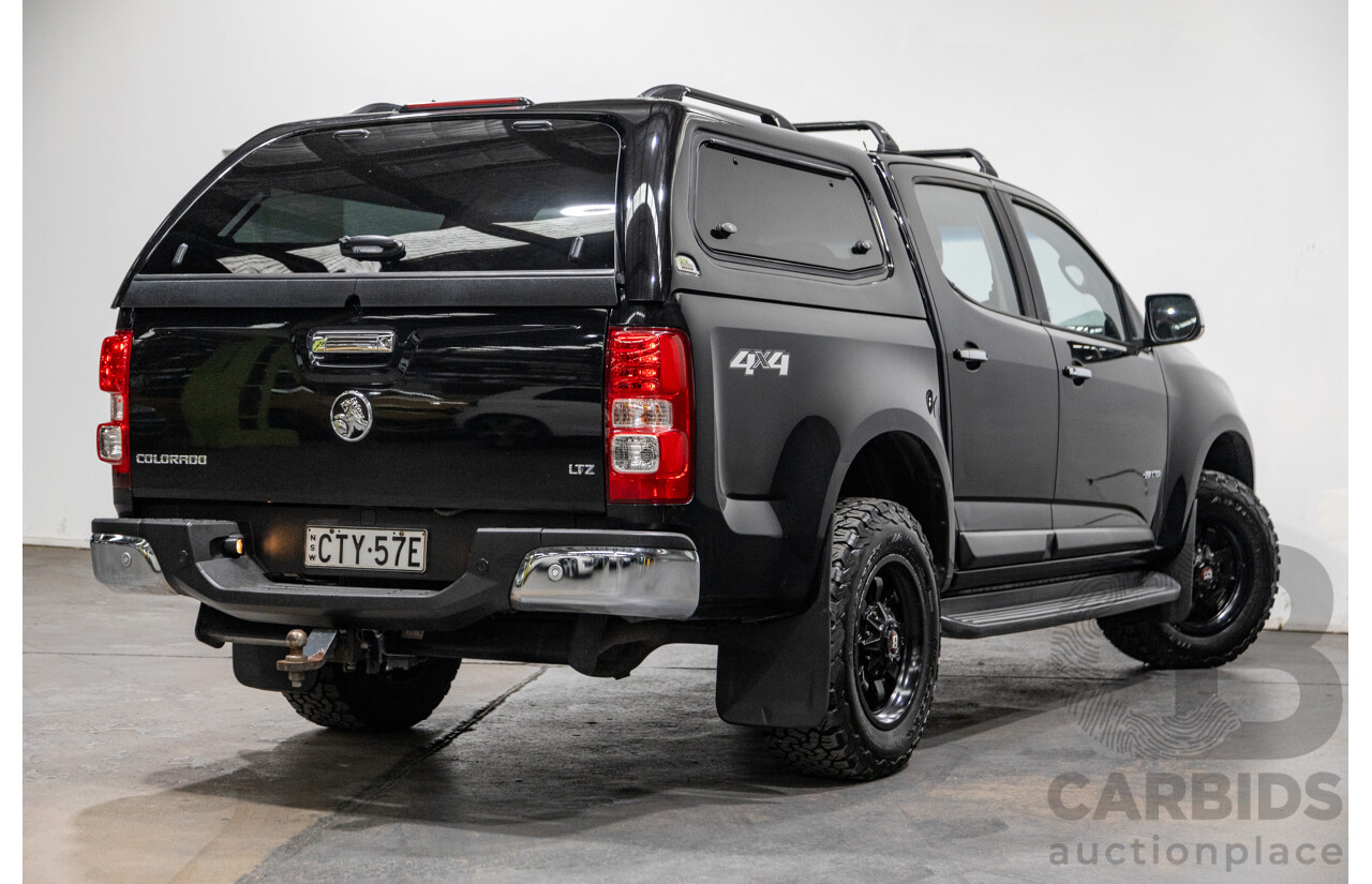 7/2014 Holden Colorado LTZ (4x4) RG MY14 4d Dual Cab Black Sapphire Metallic Turbo Diesel 2.8L