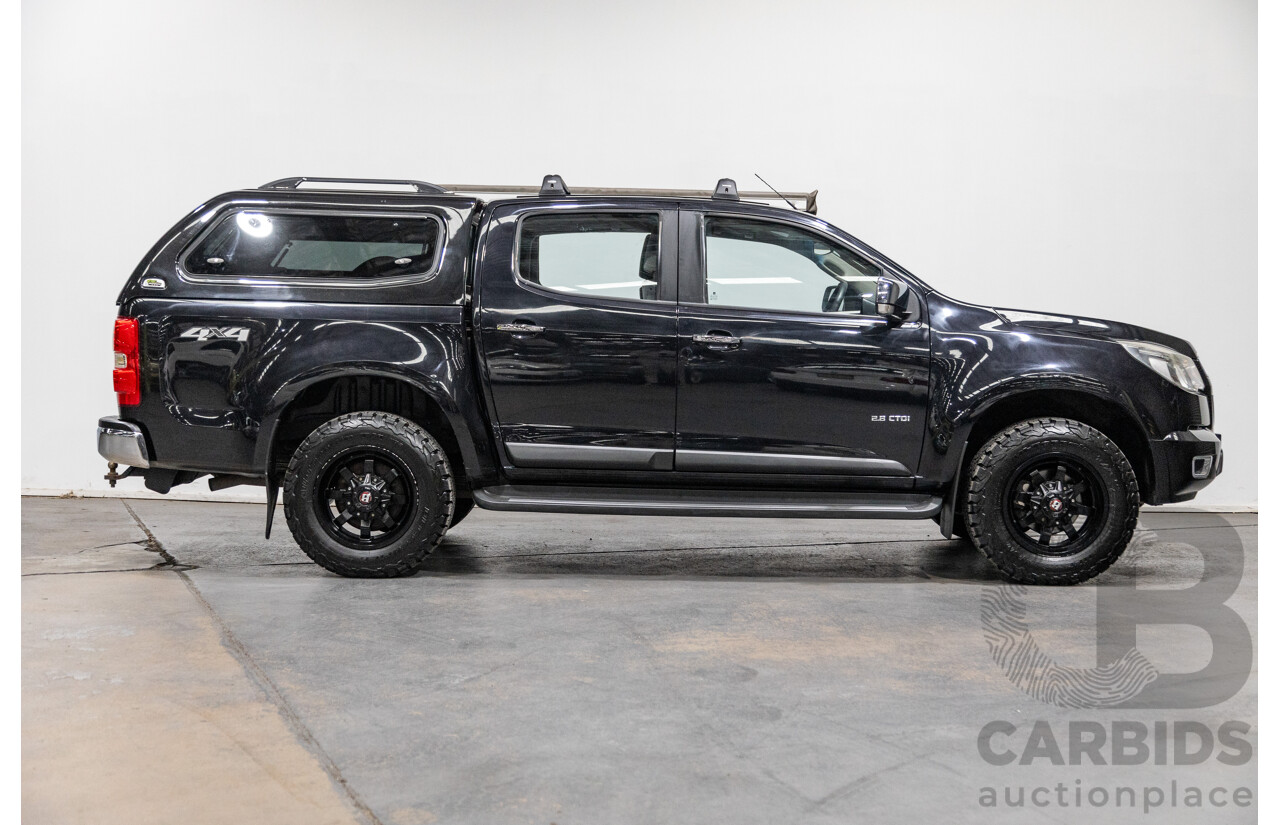 7/2014 Holden Colorado LTZ (4x4) RG MY14 4d Dual Cab Black Sapphire Metallic Turbo Diesel 2.8L