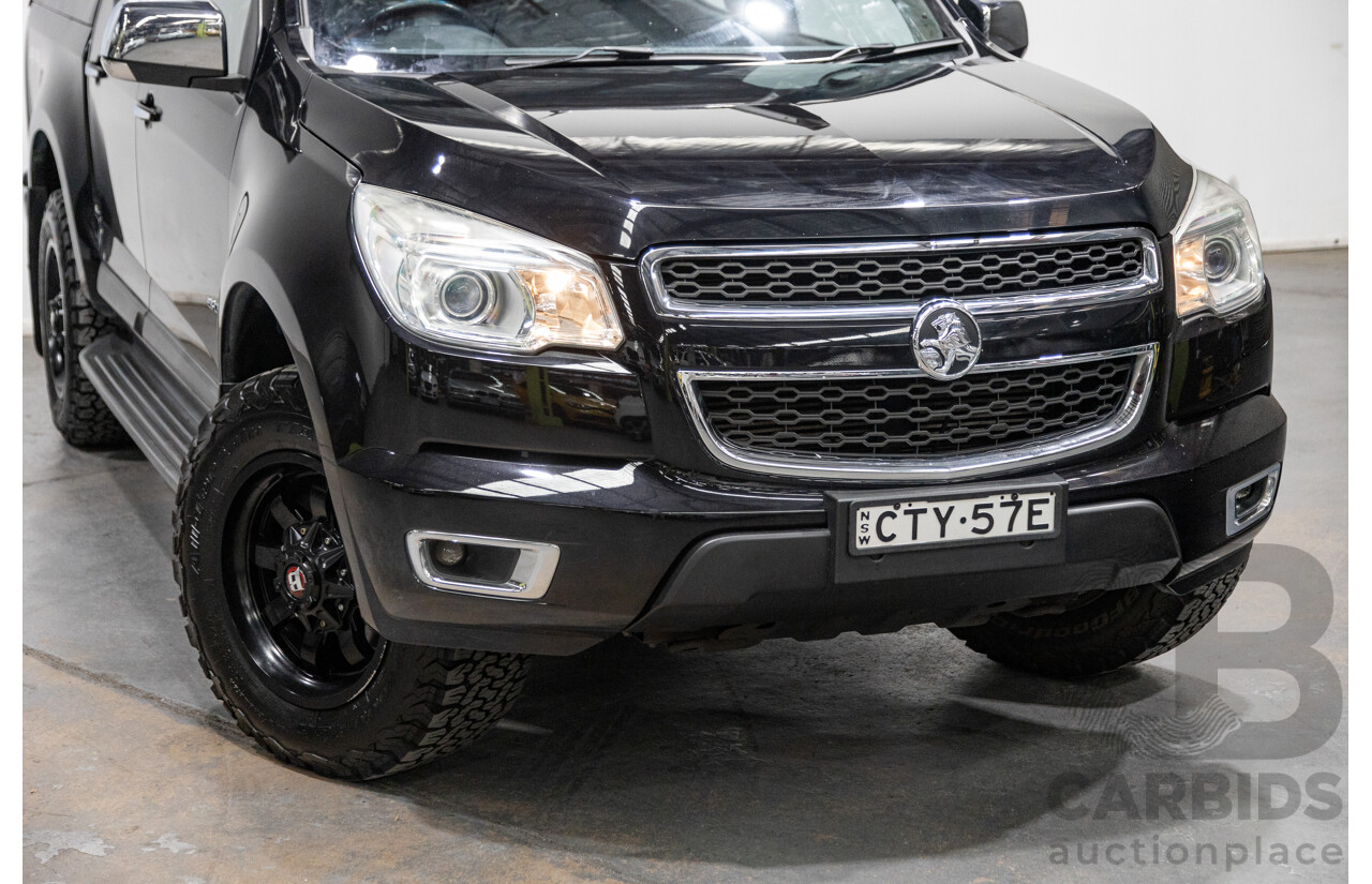 7/2014 Holden Colorado LTZ (4x4) RG MY14 4d Dual Cab Black Sapphire Metallic Turbo Diesel 2.8L