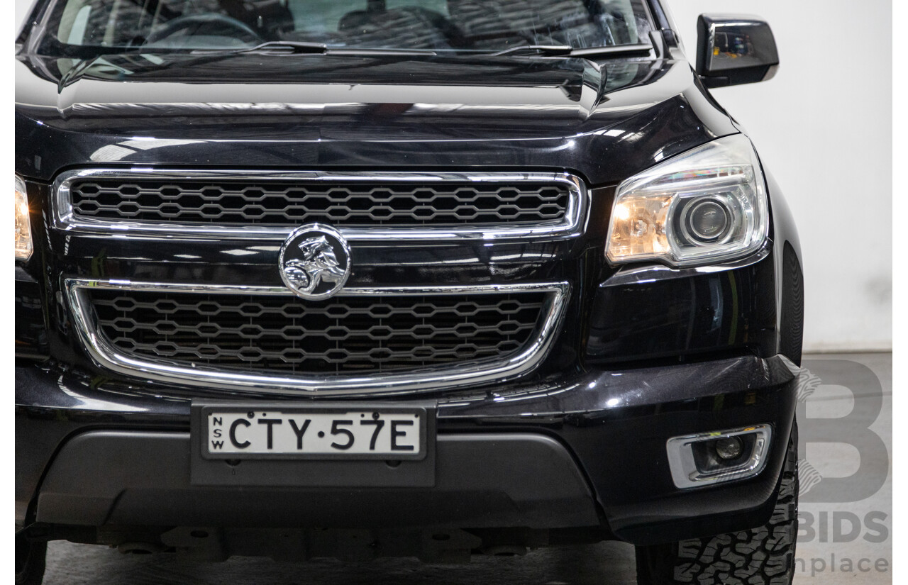 7/2014 Holden Colorado LTZ (4x4) RG MY14 4d Dual Cab Black Sapphire Metallic Turbo Diesel 2.8L