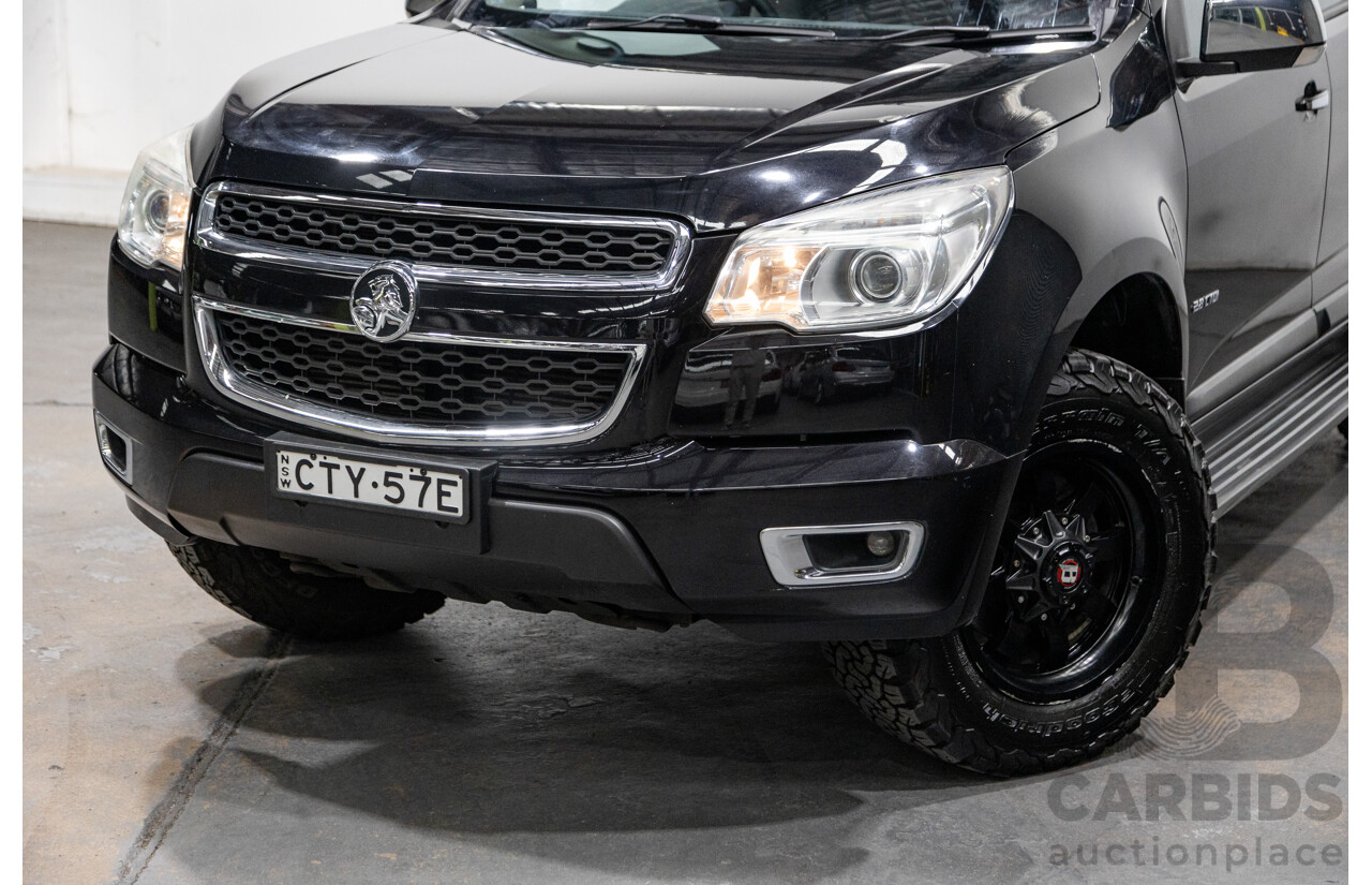 7/2014 Holden Colorado LTZ (4x4) RG MY14 4d Dual Cab Black Sapphire Metallic Turbo Diesel 2.8L