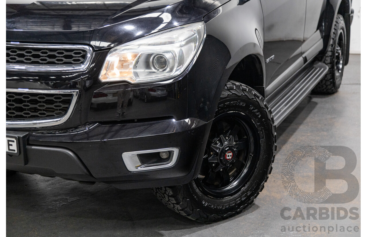 7/2014 Holden Colorado LTZ (4x4) RG MY14 4d Dual Cab Black Sapphire Metallic Turbo Diesel 2.8L