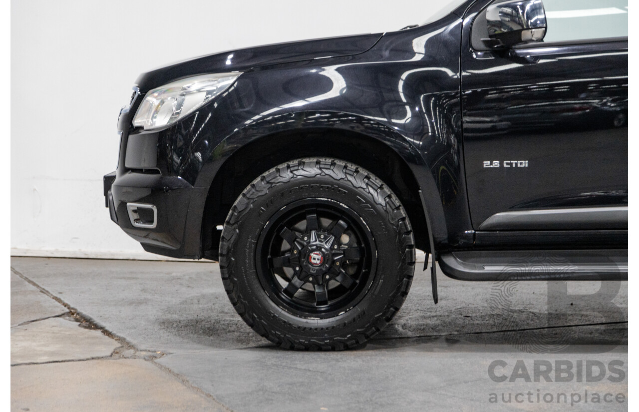 7/2014 Holden Colorado LTZ (4x4) RG MY14 4d Dual Cab Black Sapphire Metallic Turbo Diesel 2.8L