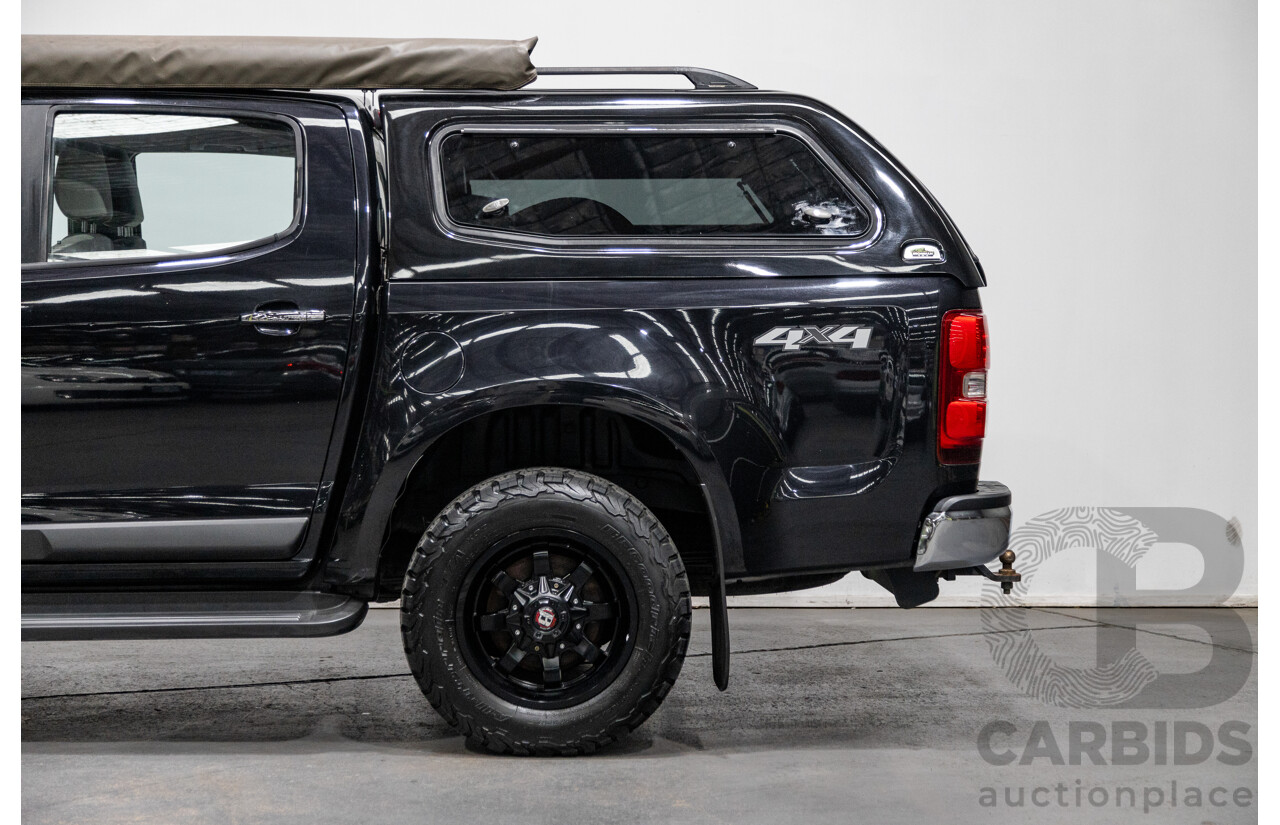 7/2014 Holden Colorado LTZ (4x4) RG MY14 4d Dual Cab Black Sapphire Metallic Turbo Diesel 2.8L