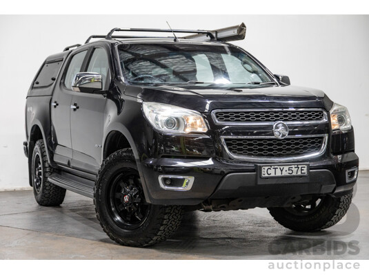 7/2014 Holden Colorado LTZ (4x4) RG MY14 4d Dual Cab Black Sapphire Metallic Turbo Diesel 2.8L