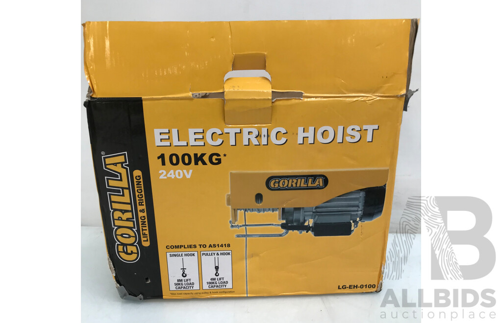 Gorilla 100kg Electric Hoist