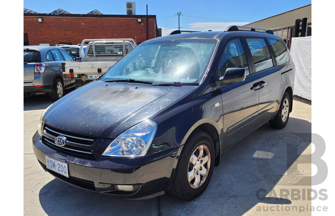 10/2007 Kia Grand Carnival (EX) VQ 4d Wagon Black 3.8L