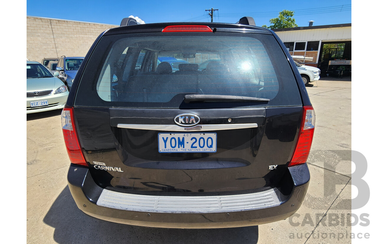 10/2007 Kia Grand Carnival (EX) VQ 4d Wagon Black 3.8L