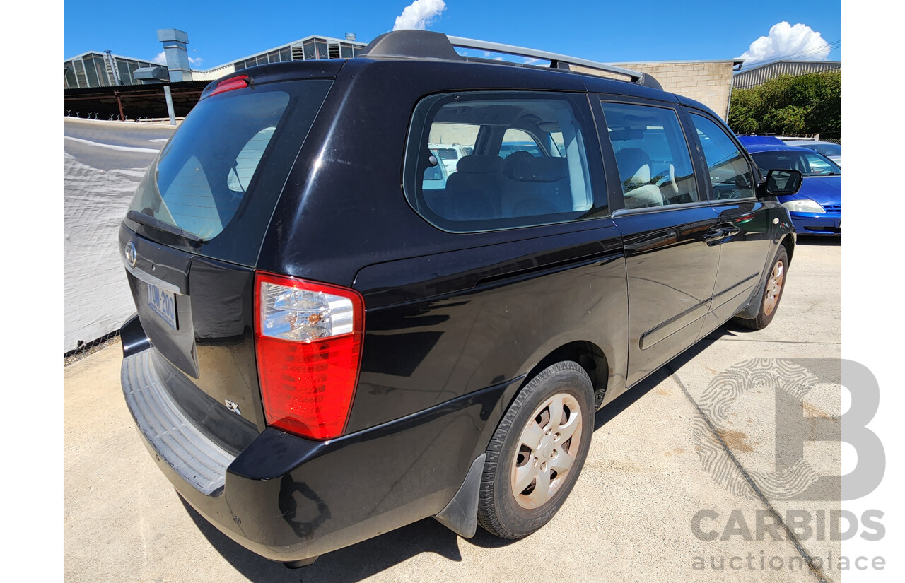 10/2007 Kia Grand Carnival (EX) VQ 4d Wagon Black 3.8L