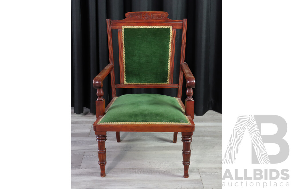 Edwardian Mahogany Parlour Chair