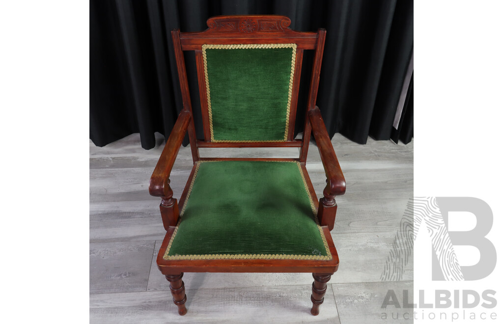 Edwardian Mahogany Parlour Chair