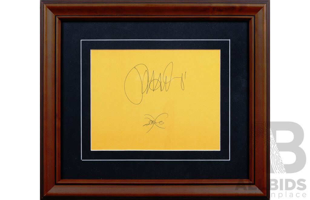 Pro Hart, (20th Century, Australian, 1928-2006), Bug, Pen on Yellow Paper, 31 x 35 cm (frame)