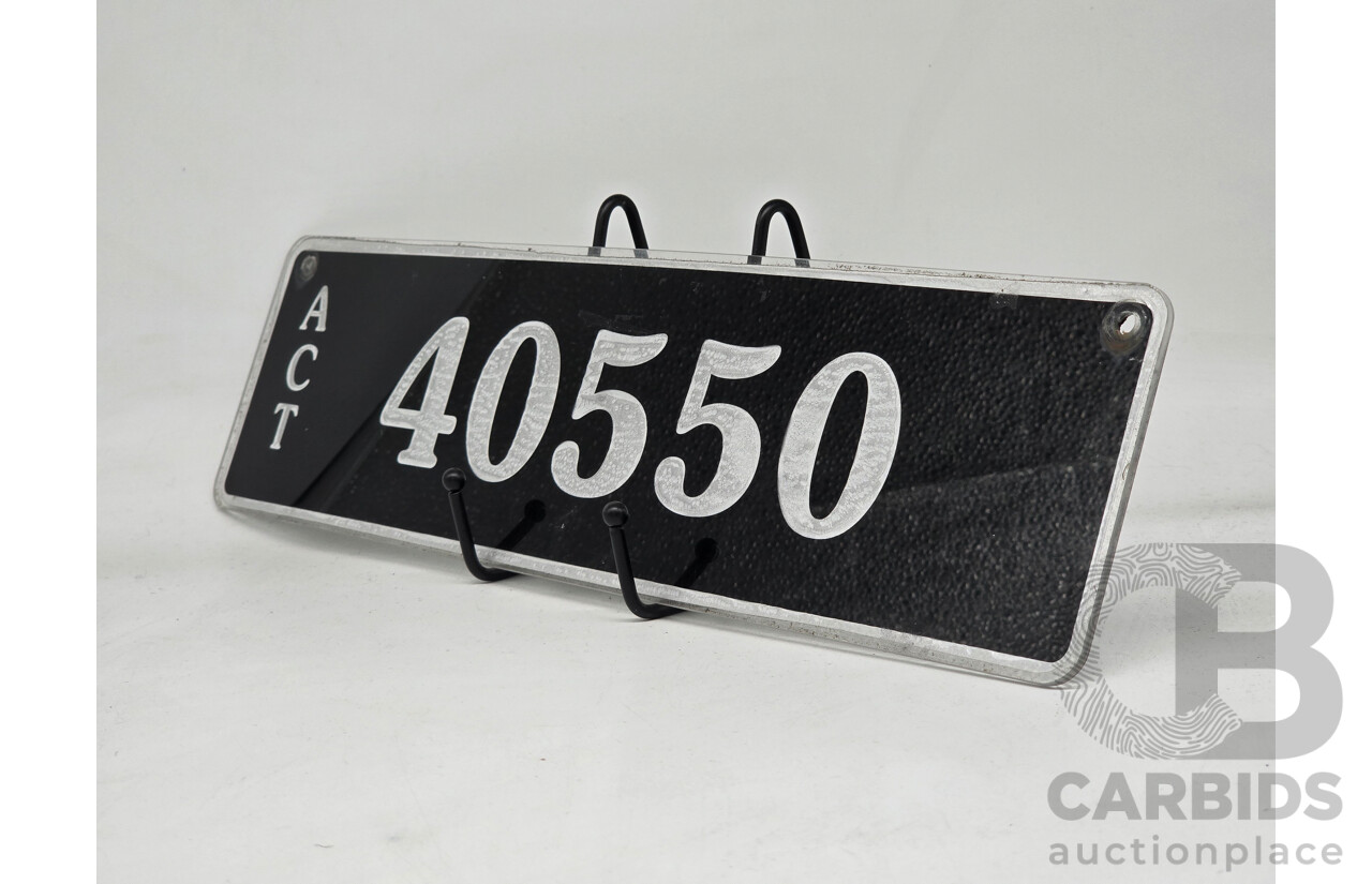 ACT 5-Digit Number Plate - 40550