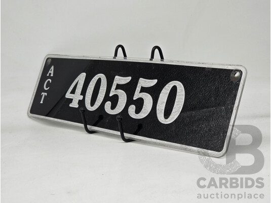 ACT 5-Digit Number Plate - 40550