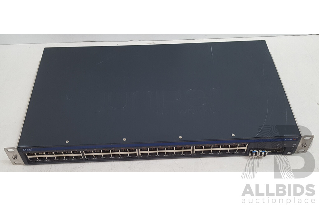 Juniper Networks (EX2200-48P-4G) EX2200 48-Port PoE Gigabit Ethernet Switch