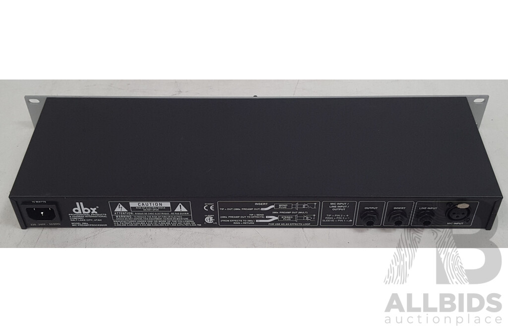 DBX 286s Microphone Pre-Amp & Channel Strip Processor