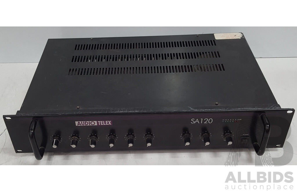 Audio Telex SA120 6-Channel Mixer Amplifier