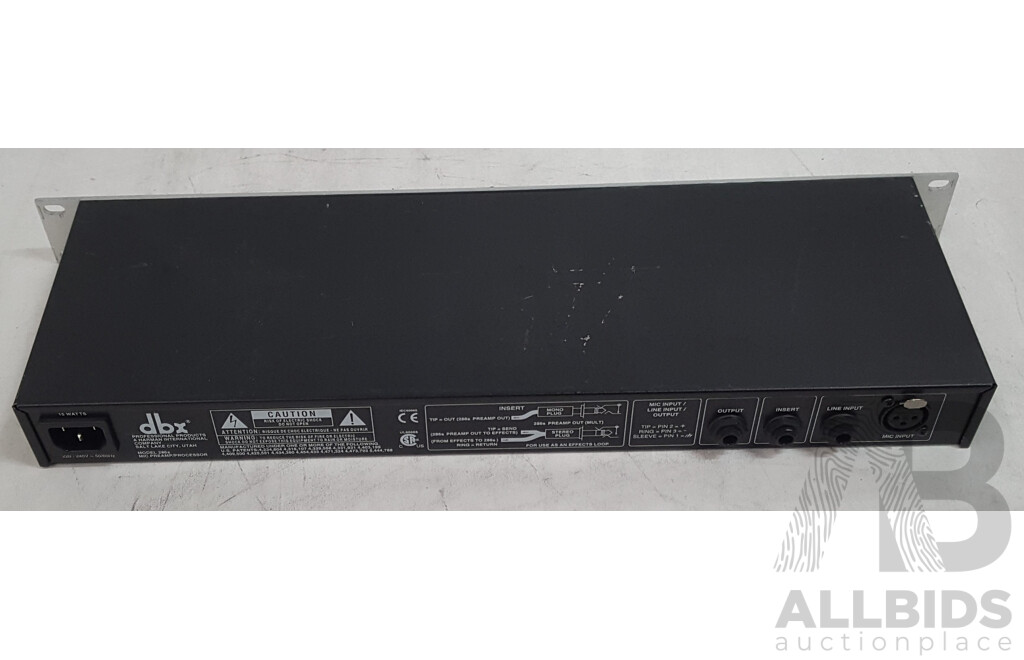 DBX 286s Microphone Pre-Amp & Channel Strip Processor