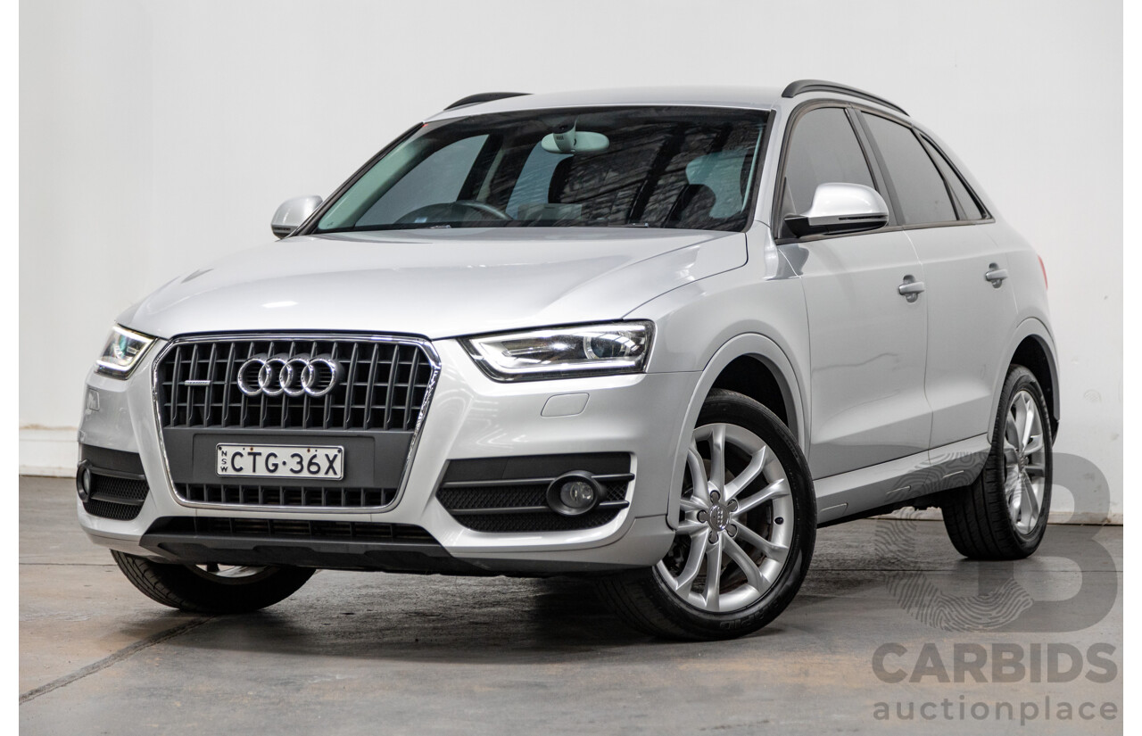 3/2014 Audi Q3 2.0 TDI Quattro (AWD) 8U MY14 4d Wagon Ice Silver Metallic Turbo Diesel 2.0L