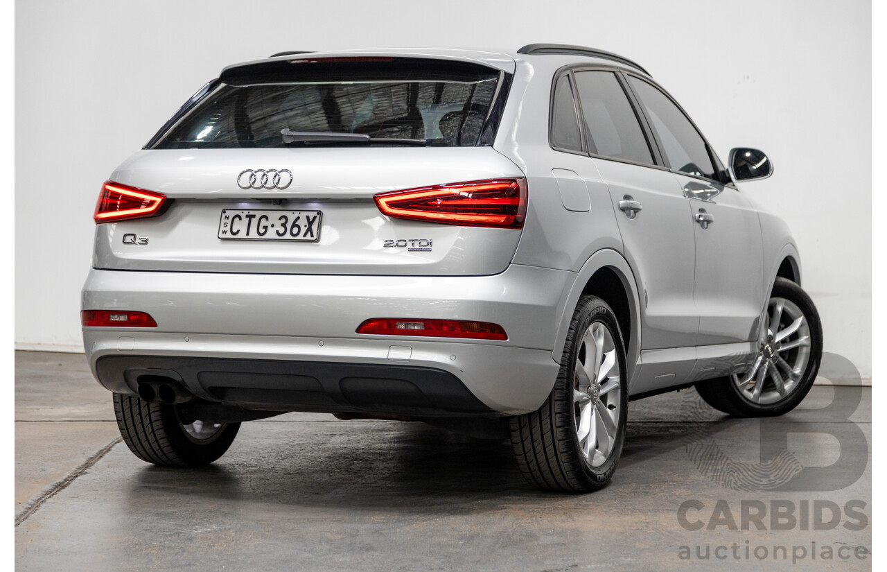 3/2014 Audi Q3 2.0 TDI Quattro (AWD) 8U MY14 4d Wagon Ice Silver Metallic Turbo Diesel 2.0L