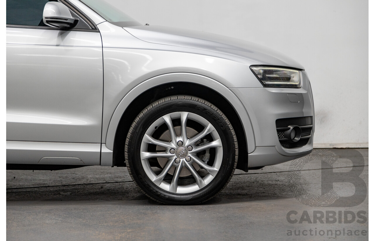 3/2014 Audi Q3 2.0 TDI Quattro (AWD) 8U MY14 4d Wagon Ice Silver Metallic Turbo Diesel 2.0L