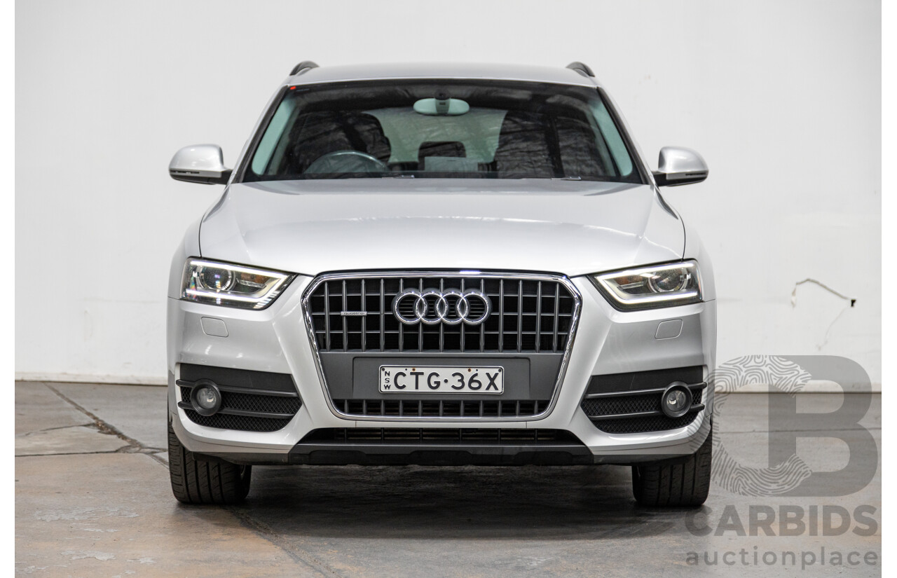 3/2014 Audi Q3 2.0 TDI Quattro (AWD) 8U MY14 4d Wagon Ice Silver Metallic Turbo Diesel 2.0L