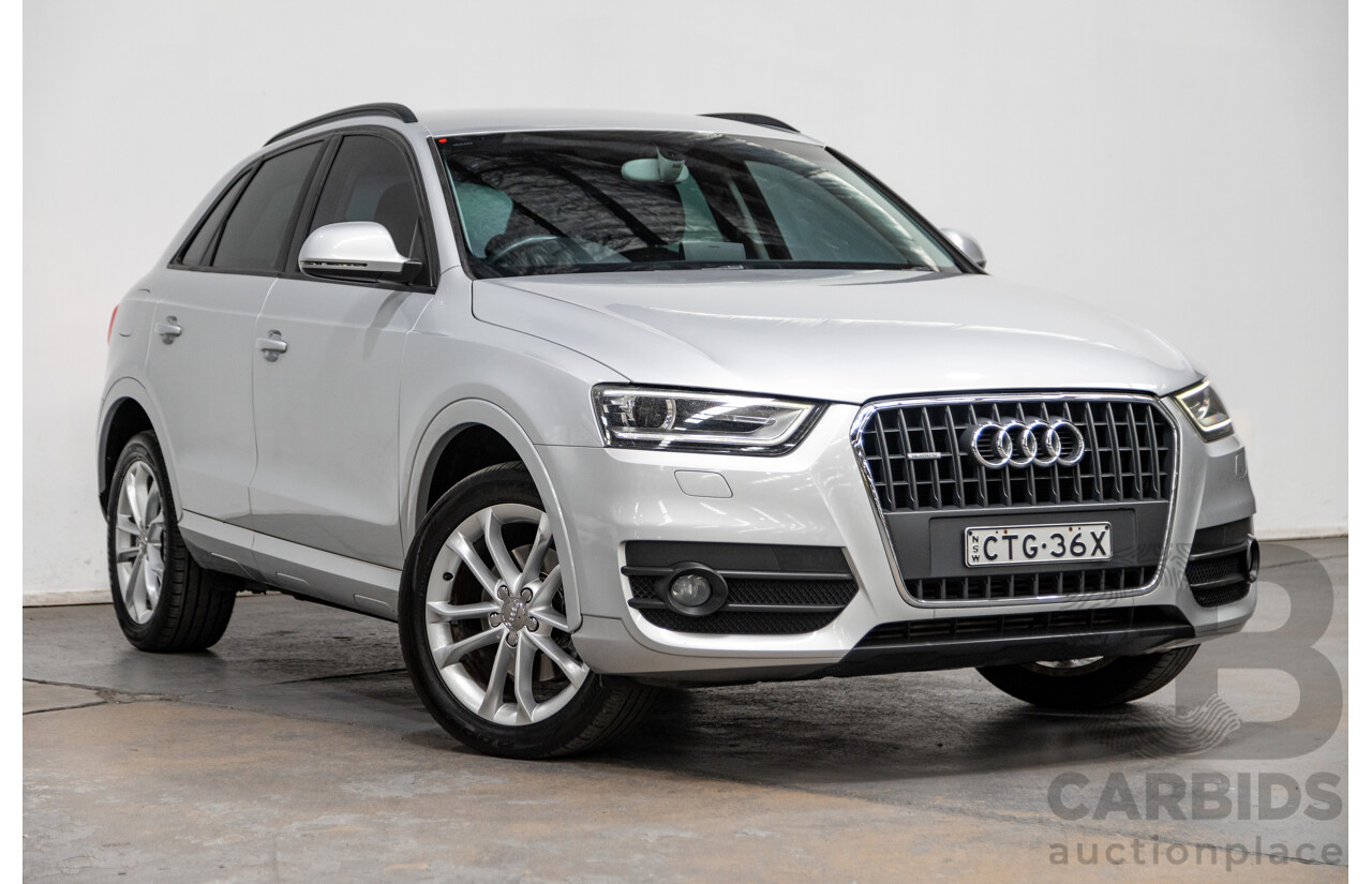 3/2014 Audi Q3 2.0 TDI Quattro (AWD) 8U MY14 4d Wagon Ice Silver Metallic Turbo Diesel 2.0L