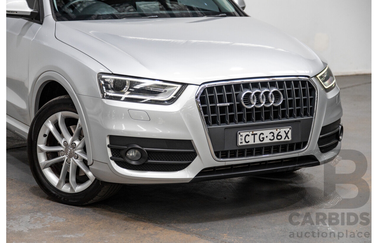 3/2014 Audi Q3 2.0 TDI Quattro (AWD) 8U MY14 4d Wagon Ice Silver Metallic Turbo Diesel 2.0L