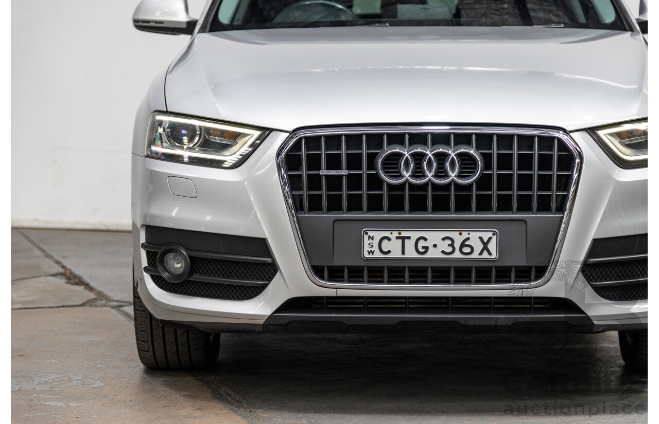 3/2014 Audi Q3 2.0 TDI Quattro (AWD) 8U MY14 4d Wagon Ice Silver Metallic Turbo Diesel 2.0L