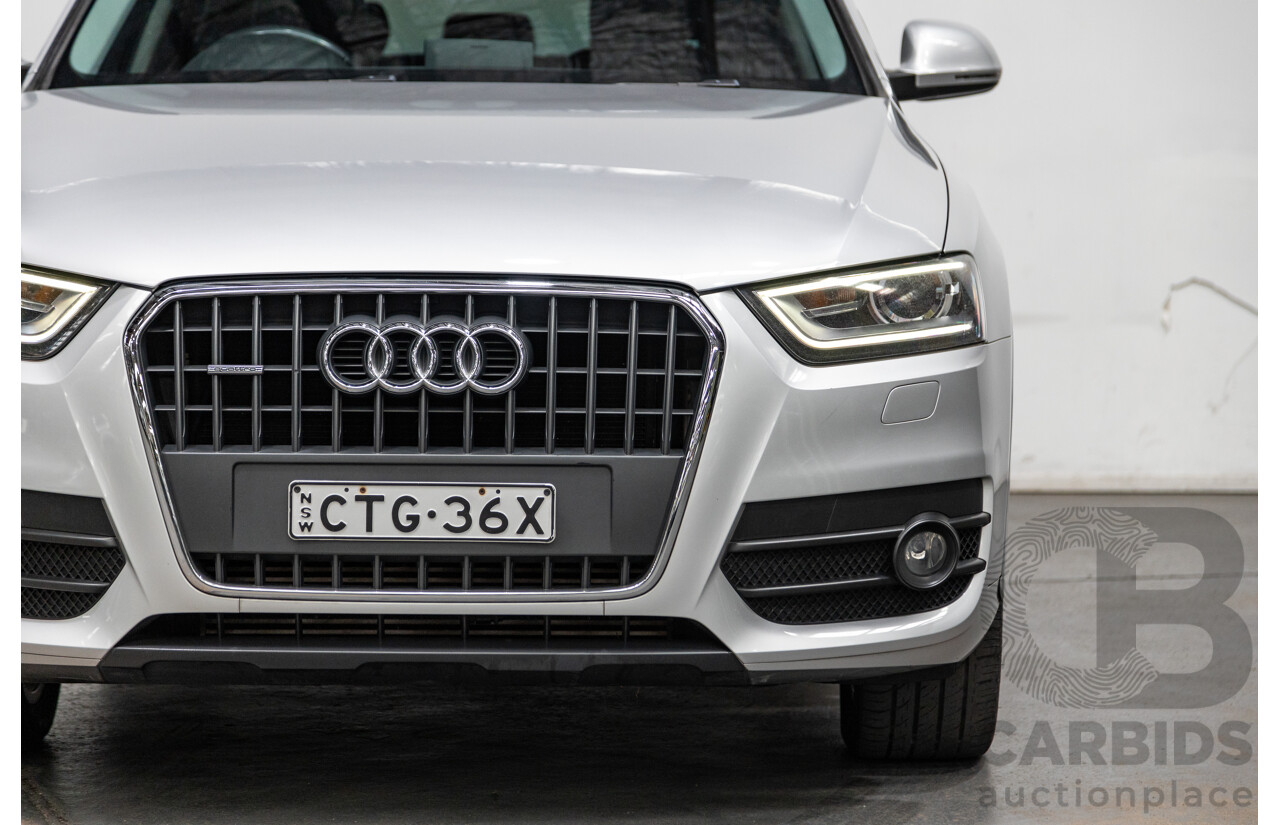 3/2014 Audi Q3 2.0 TDI Quattro (AWD) 8U MY14 4d Wagon Ice Silver Metallic Turbo Diesel 2.0L