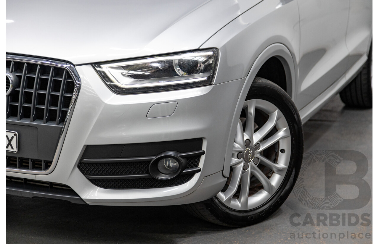 3/2014 Audi Q3 2.0 TDI Quattro (AWD) 8U MY14 4d Wagon Ice Silver Metallic Turbo Diesel 2.0L