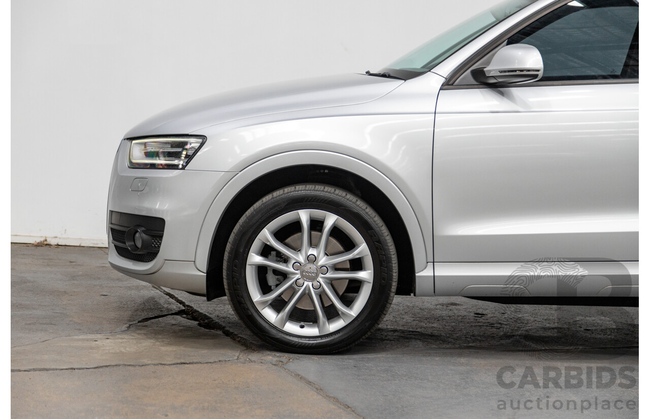 3/2014 Audi Q3 2.0 TDI Quattro (AWD) 8U MY14 4d Wagon Ice Silver Metallic Turbo Diesel 2.0L