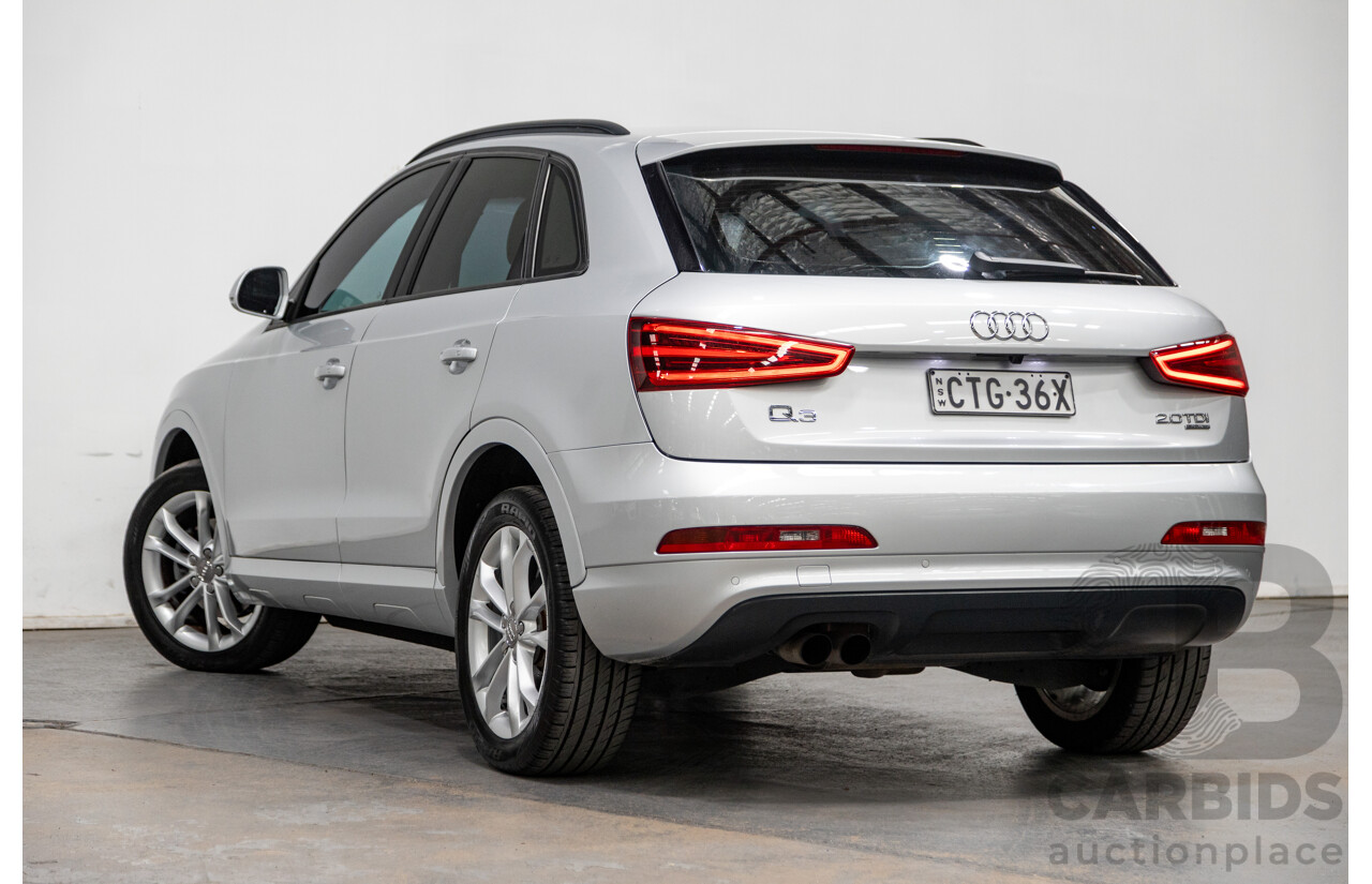 3/2014 Audi Q3 2.0 TDI Quattro (AWD) 8U MY14 4d Wagon Ice Silver Metallic Turbo Diesel 2.0L