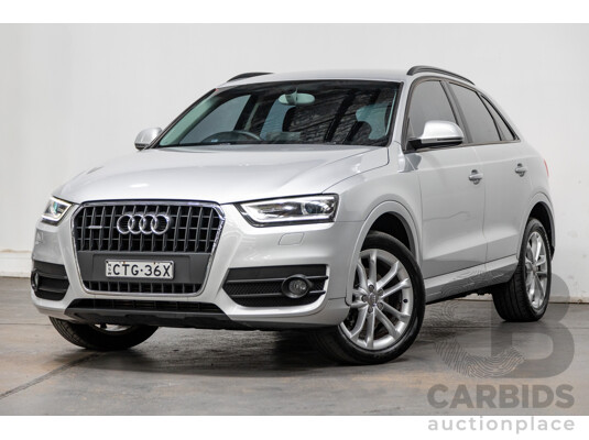 3/2014 Audi Q3 2.0 TDI Quattro (AWD) 8U MY14 4d Wagon Ice Silver Metallic Turbo Diesel 2.0L